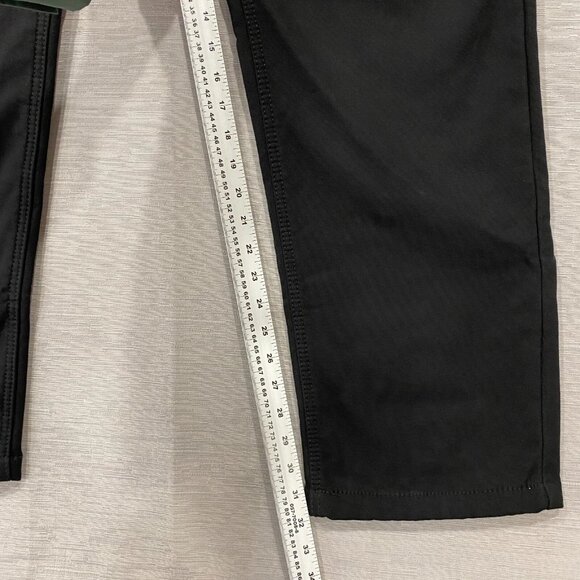 CAT Caterpillar Work Pants Mens 36 x 32 Black Canvas Fleece Lined Insulated - Picture 8 of 12